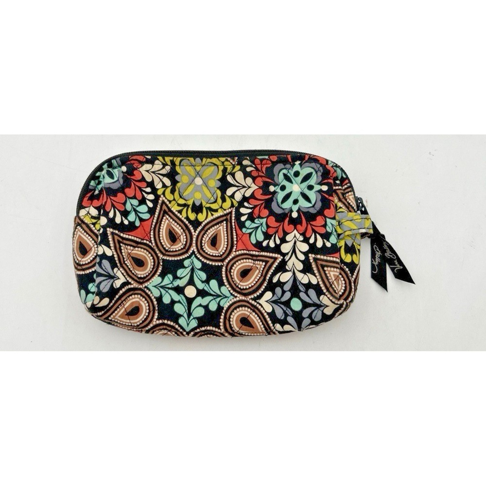 Vera Bradley Cosmetic Bag/Pouch Floral Sierra Quilted Cotton With Zipper